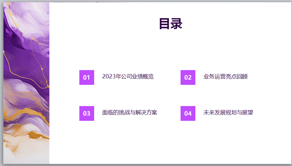 公司运营成果全景回顾