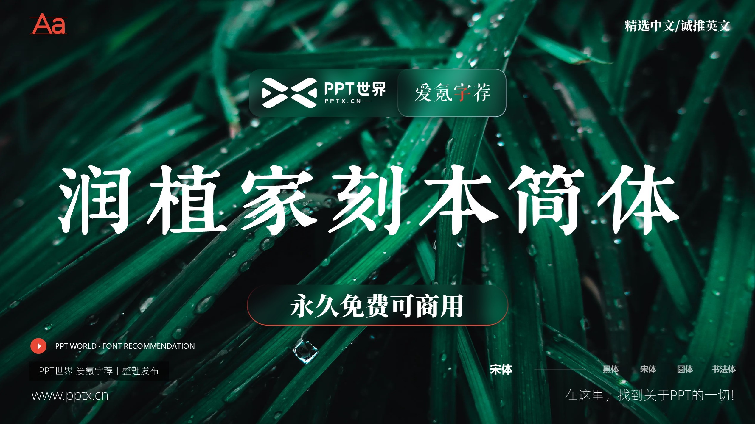 爱氪字荐丨润植家刻本简体